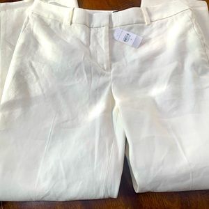 Ann Taylor white straight leg pants. Brand new with tags!